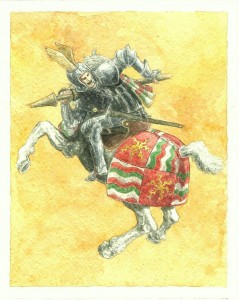 Cavaliere milanese delle lance spezzate 1400 Milan Knight of broken spears 1400